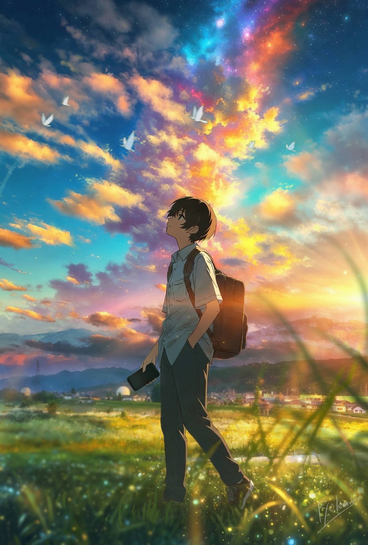 1Boy & Backpack