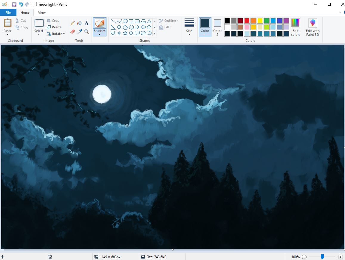 Blue Theme & Cloudy Sky
