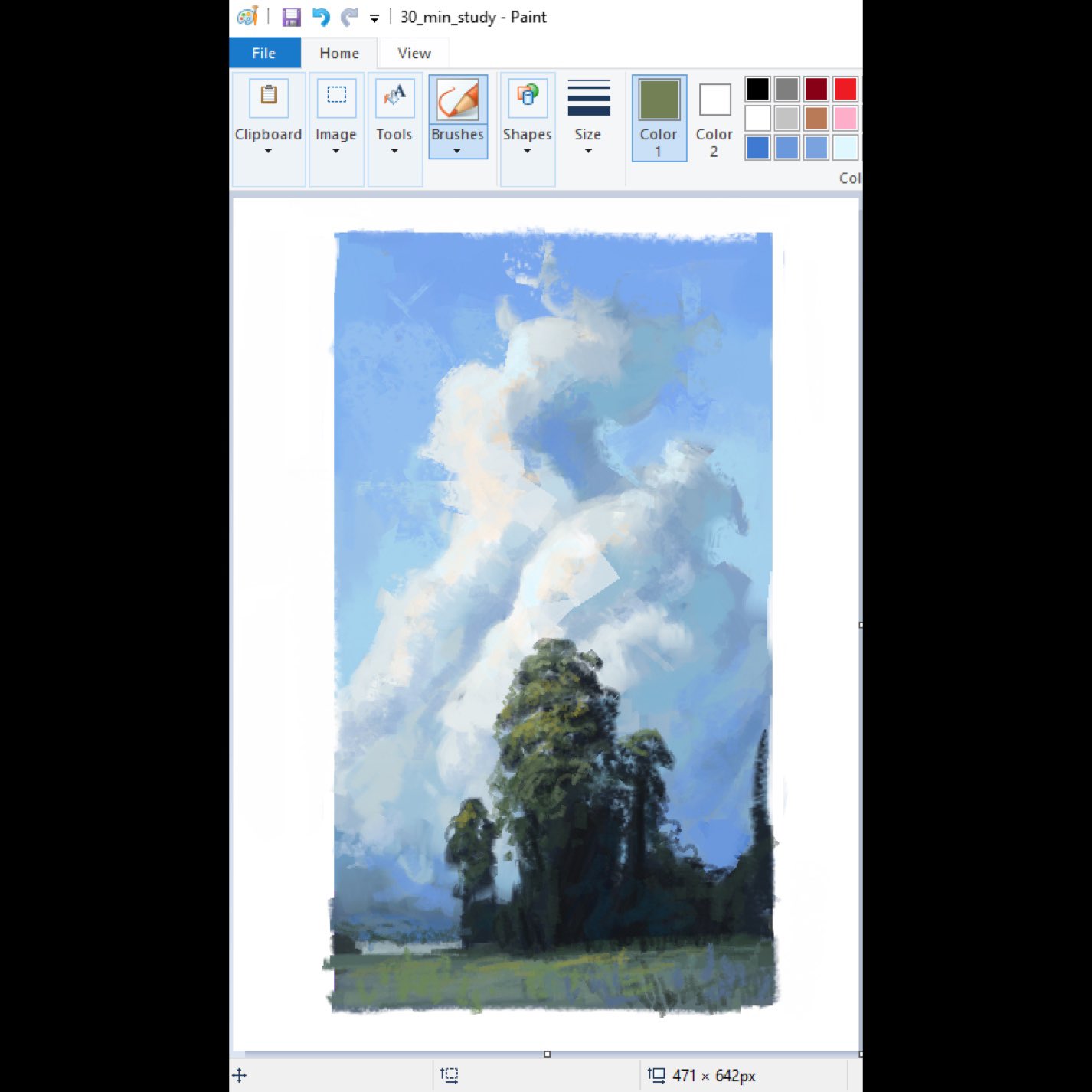 Art Study & Border