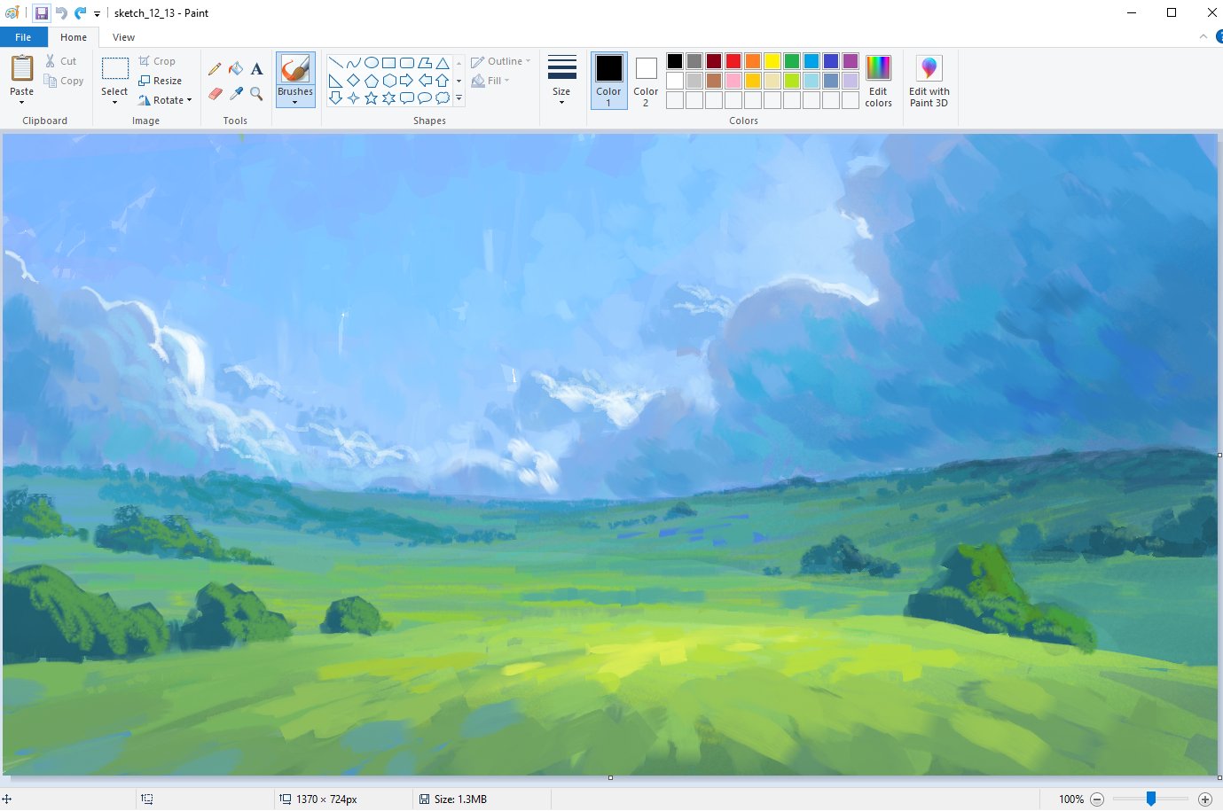 Blue Sky & Cloudy Sky