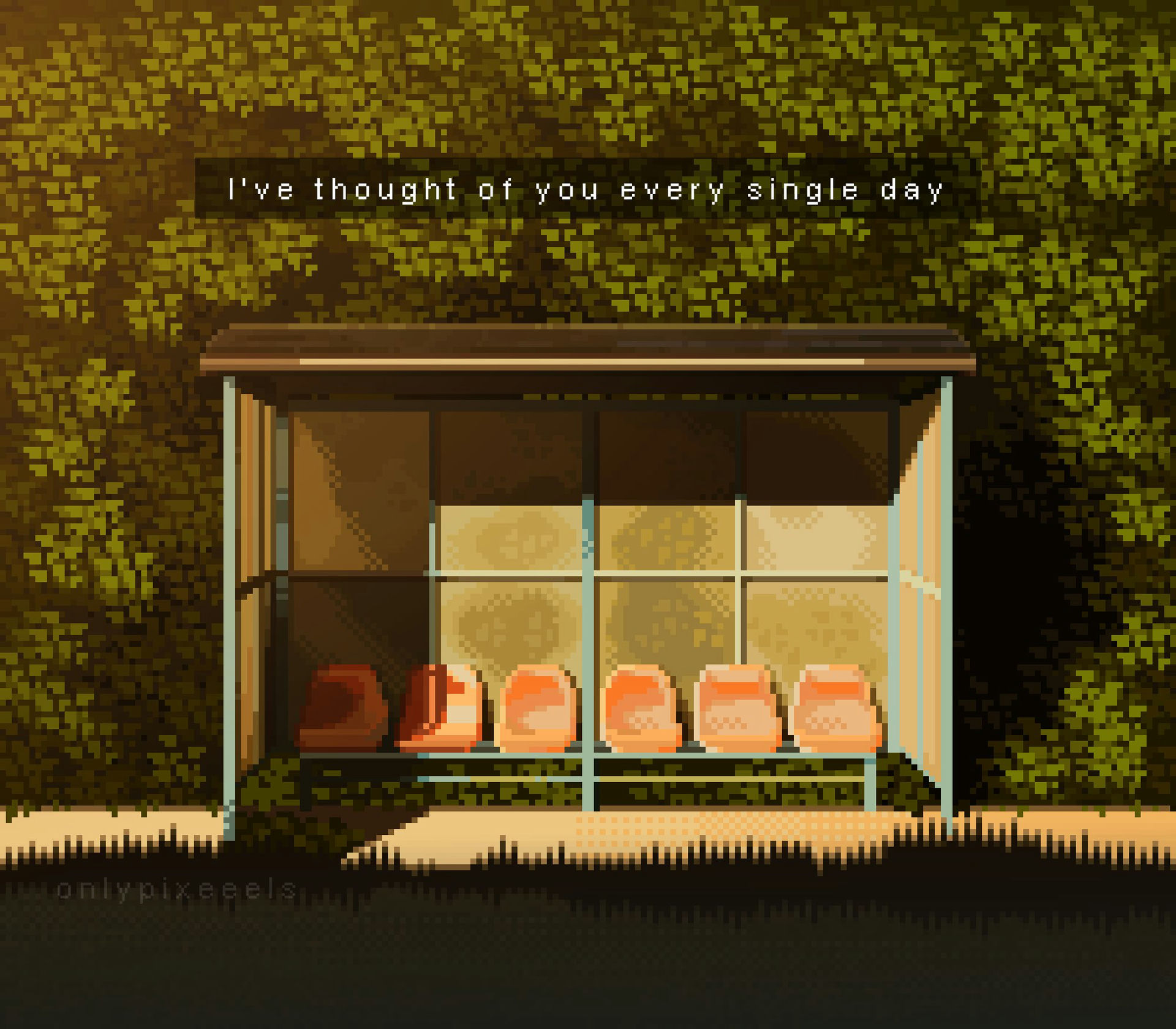 Bus Stop & English Text