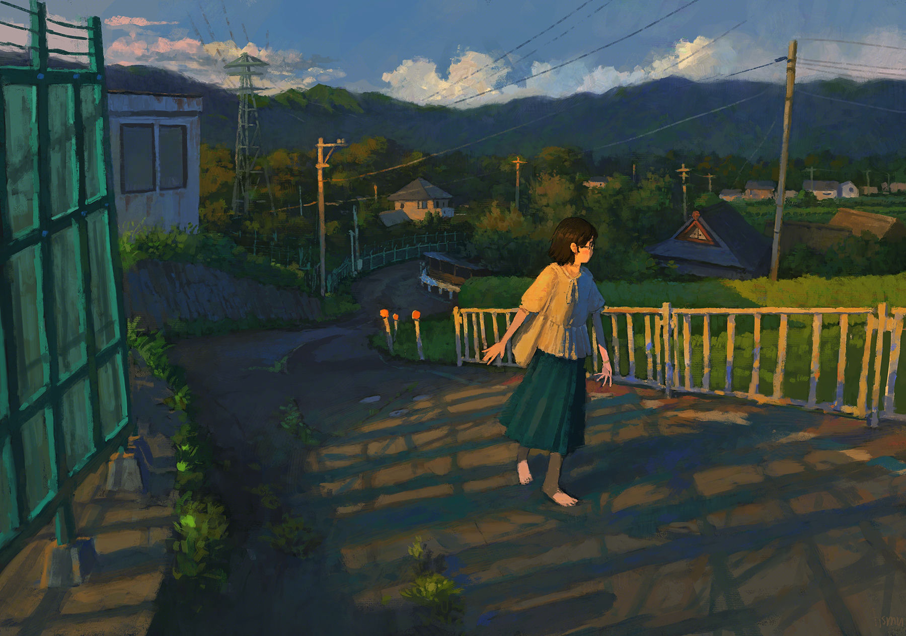 1Girl & Barefoot