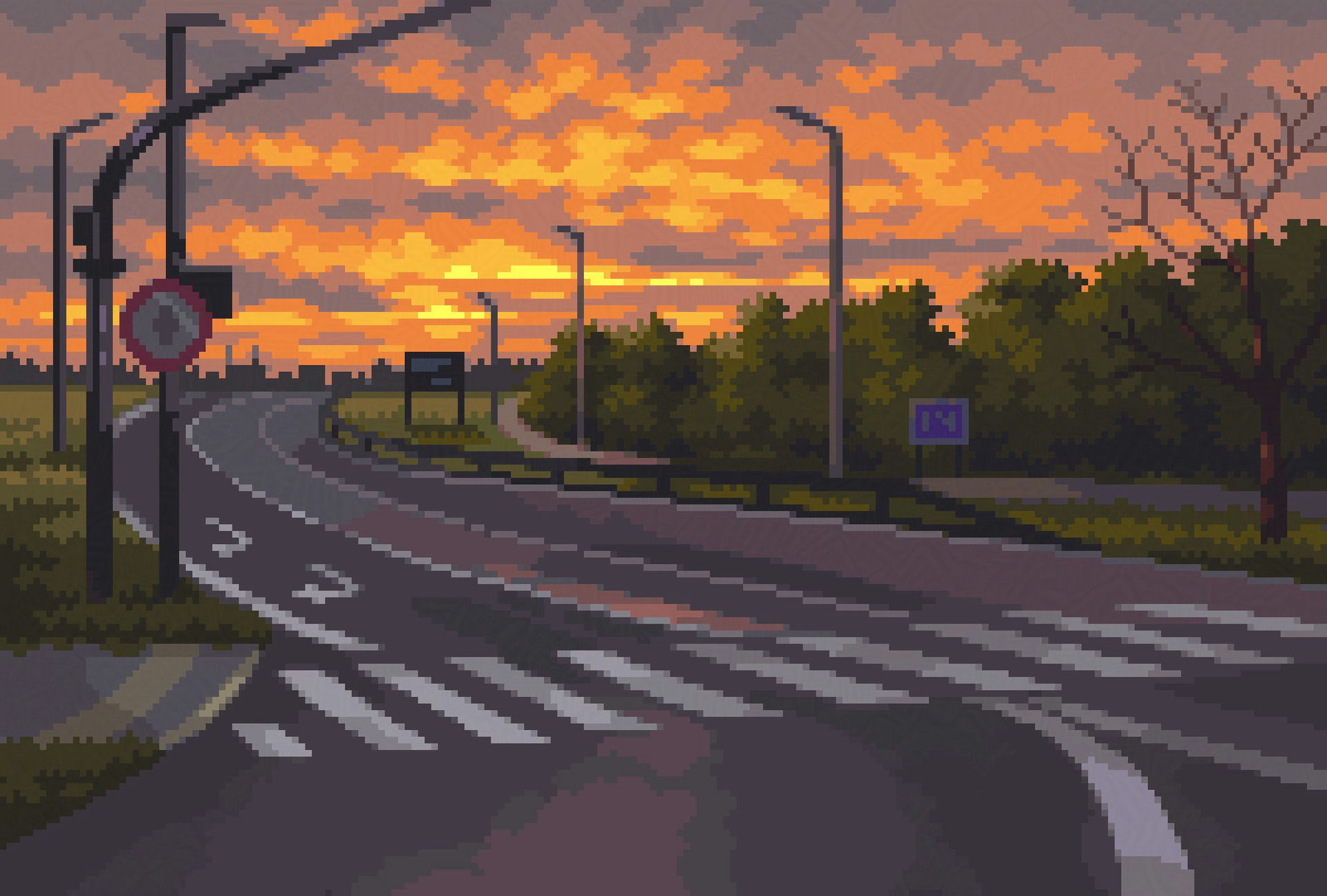 Crosswalk & Grass