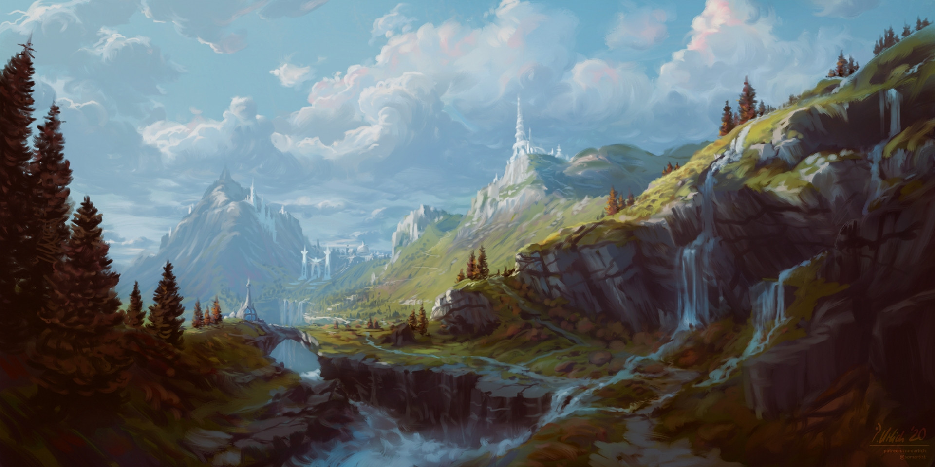 Blue Sky & Cliff