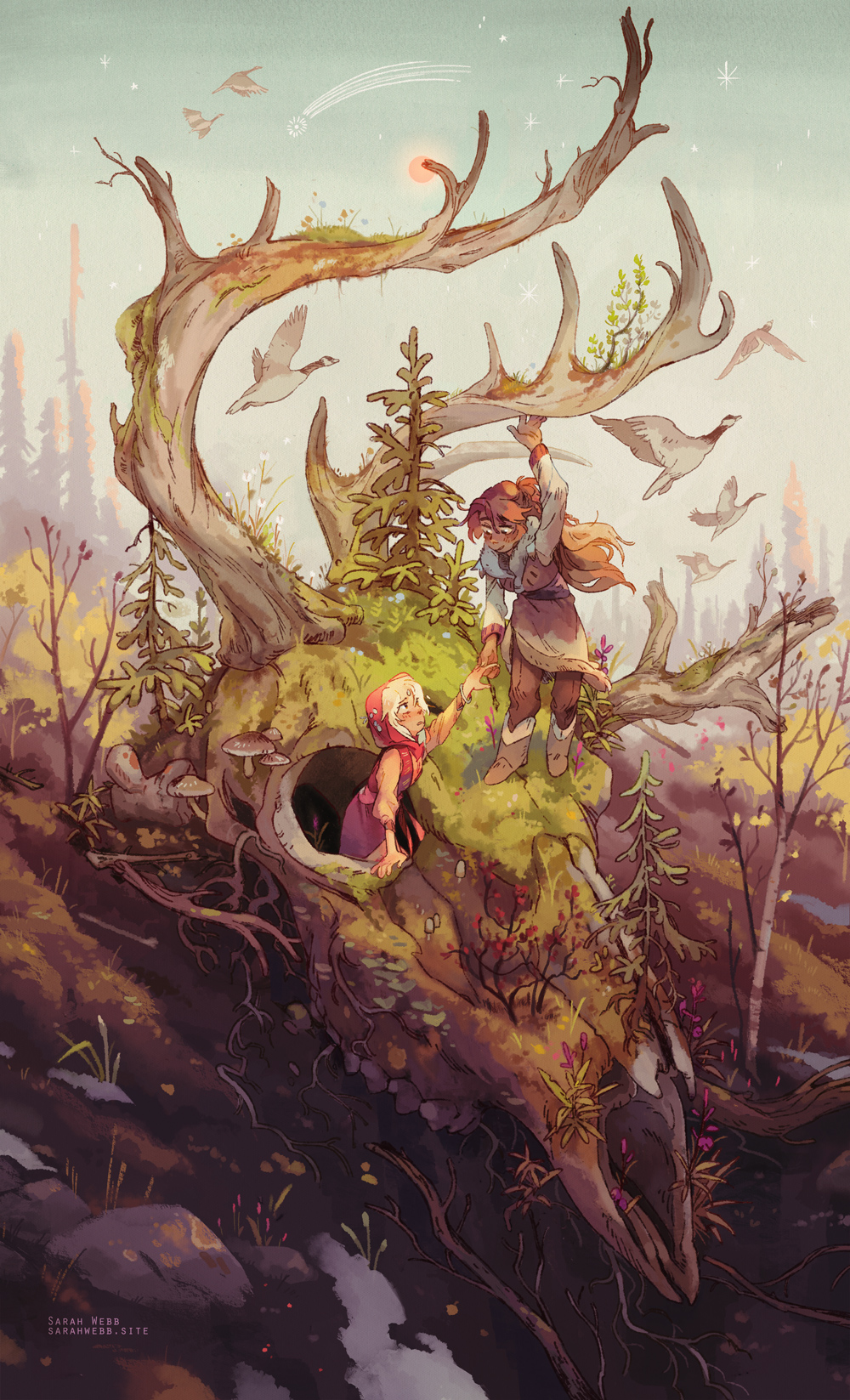2Girls & Animal Skull