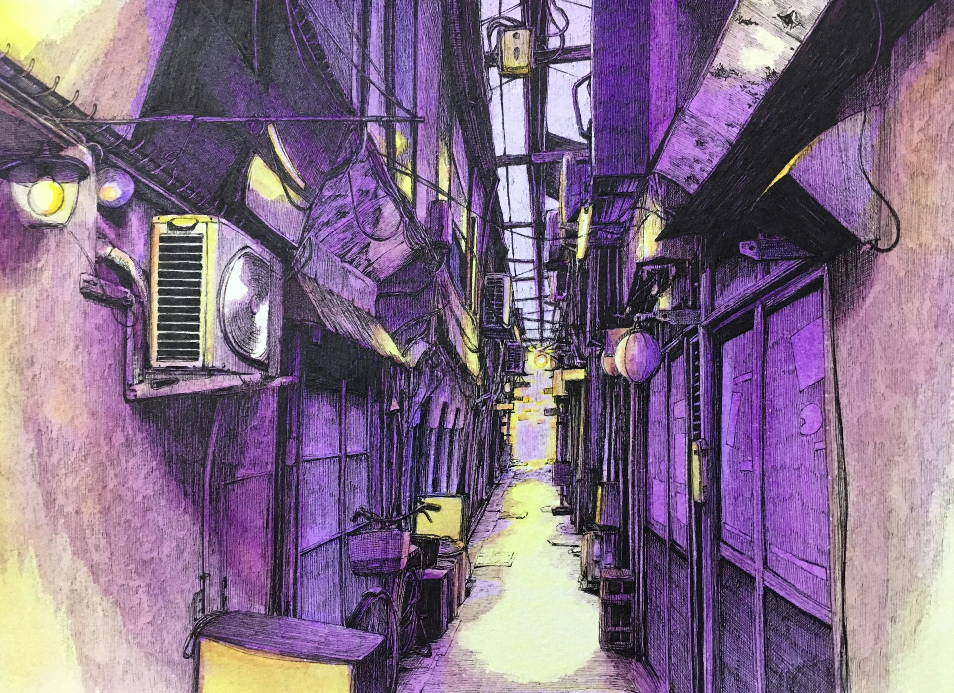 Alley & Bicycle