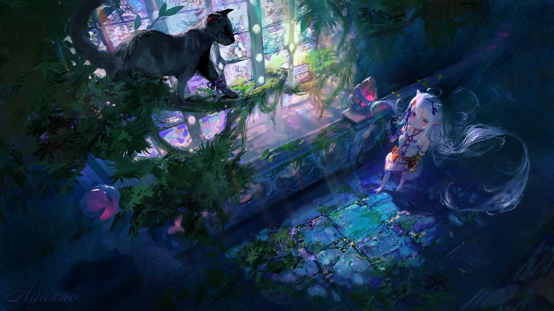 1Girl & Animal Ears
