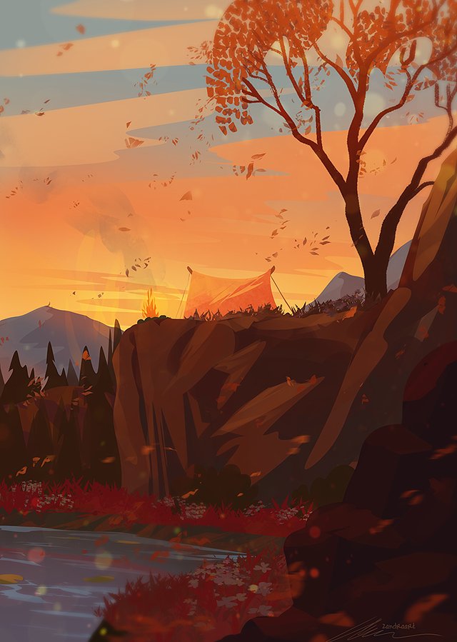Campfire & Cliff