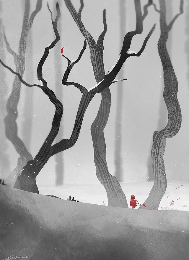 1Girl & Bare Tree
