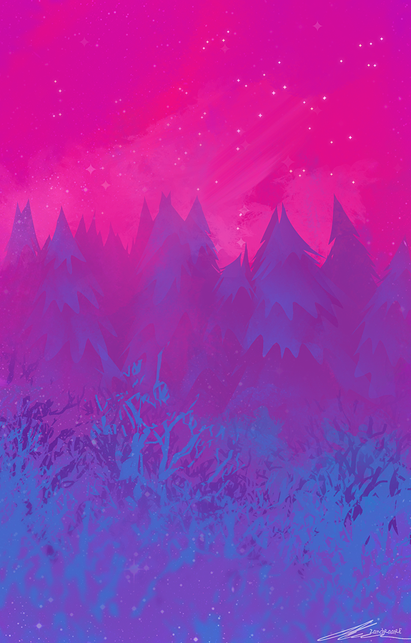 Artist Name & Bisexual Flag