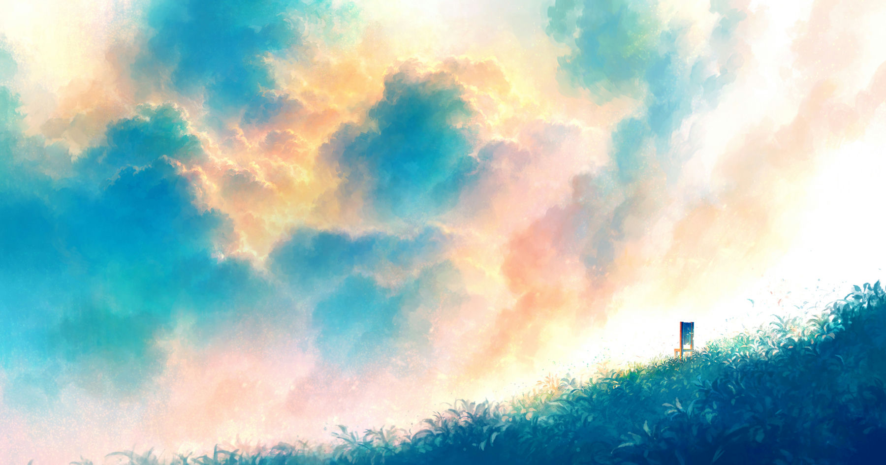 Chair & Cloudy Sky