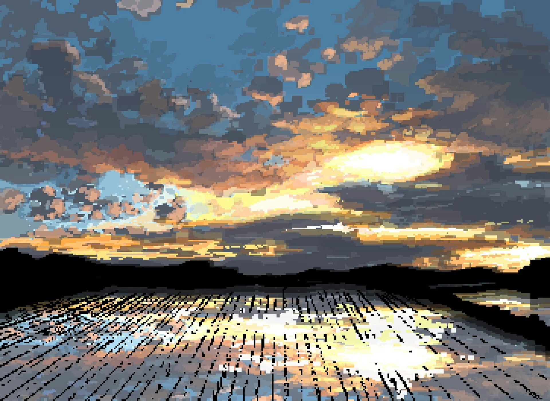 Cloudy Sky & Field