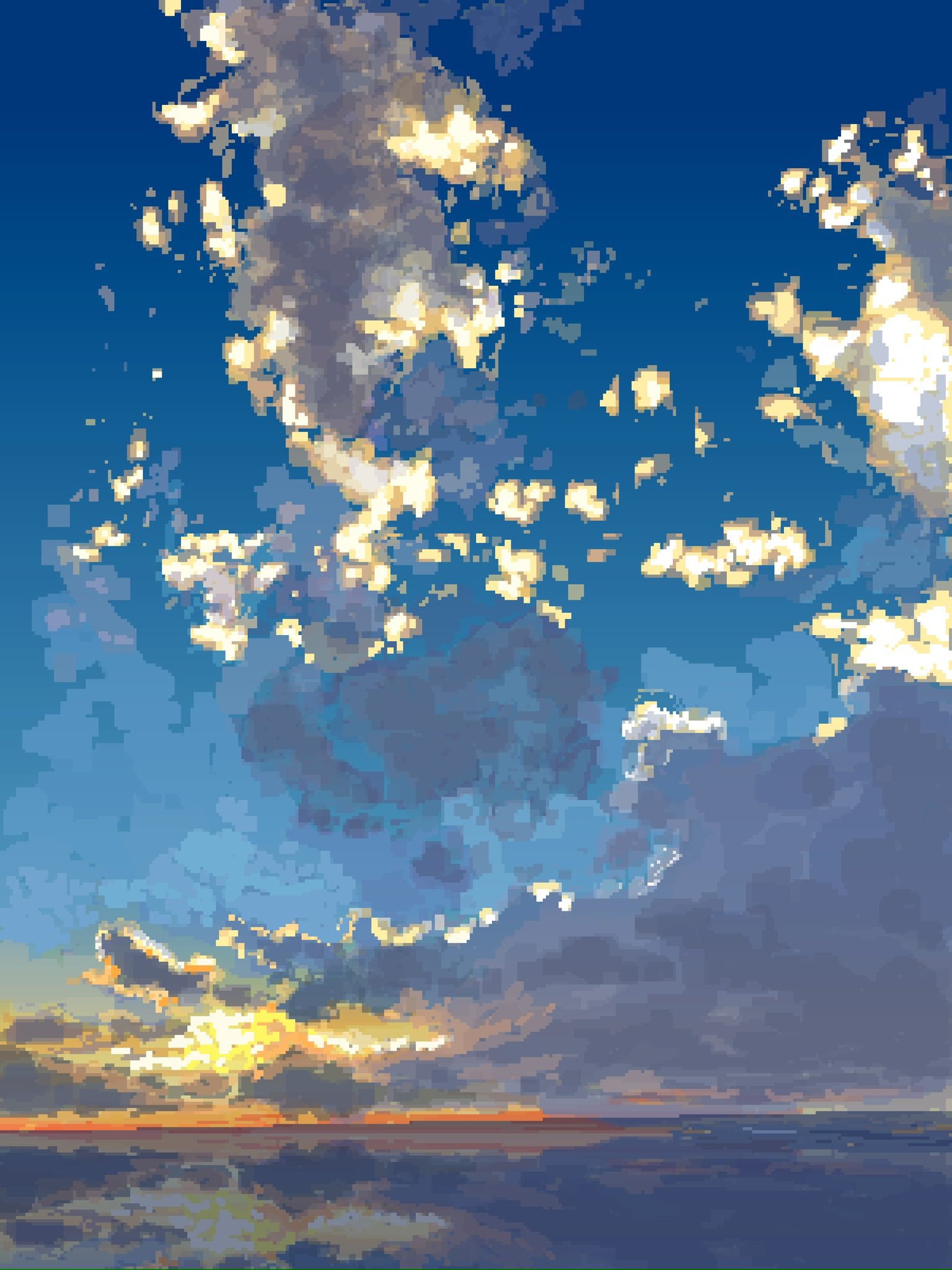 Blue Sky & Cloudy Sky