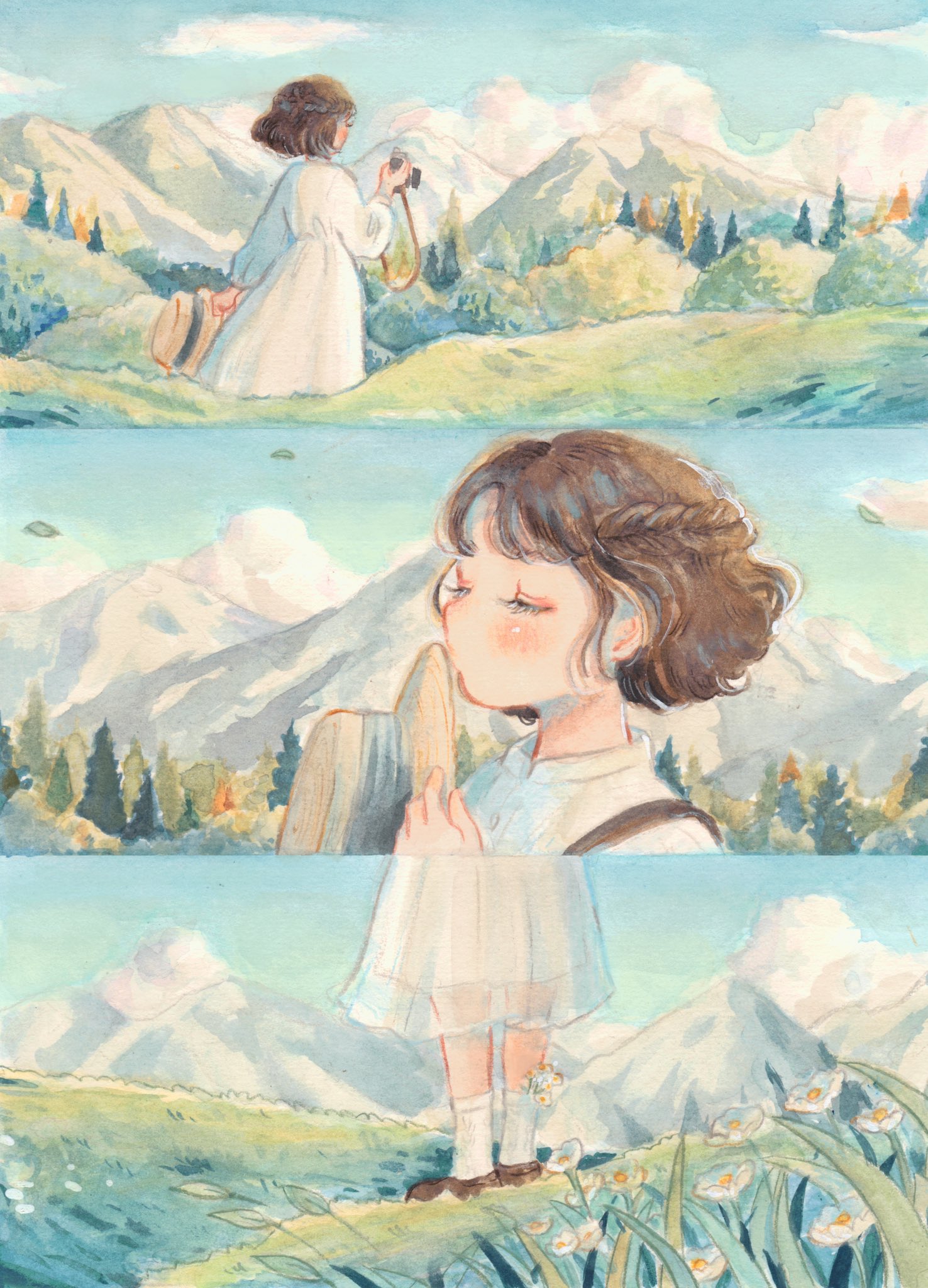 1Girl & Closed Eyes