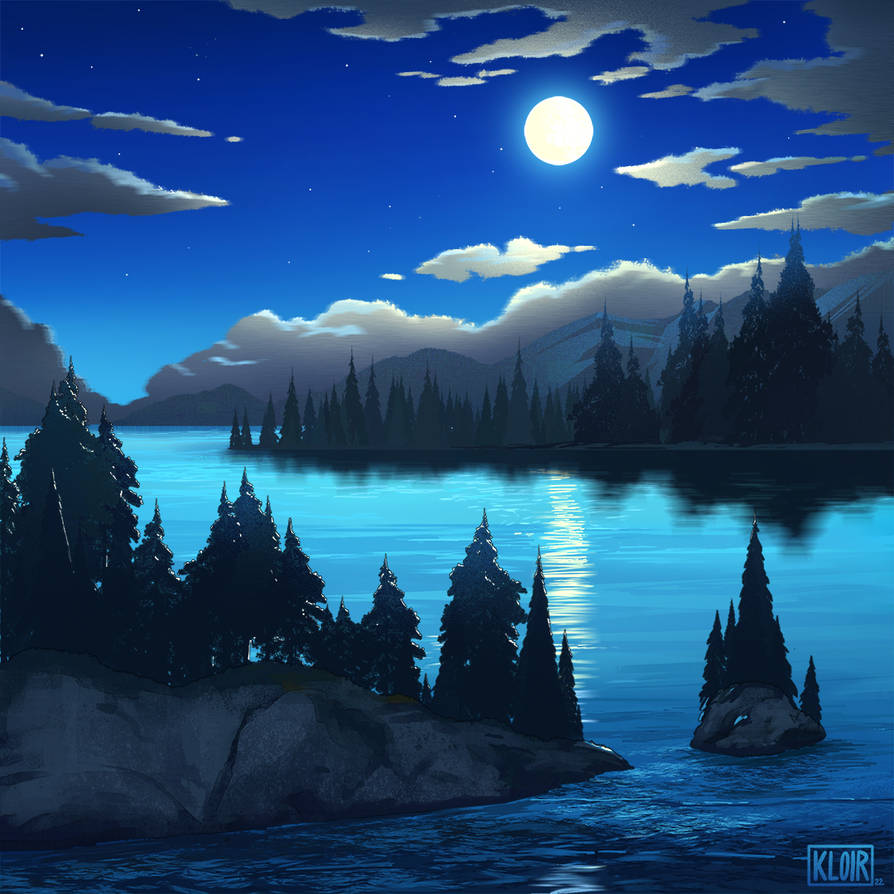 Forest & Full Moon