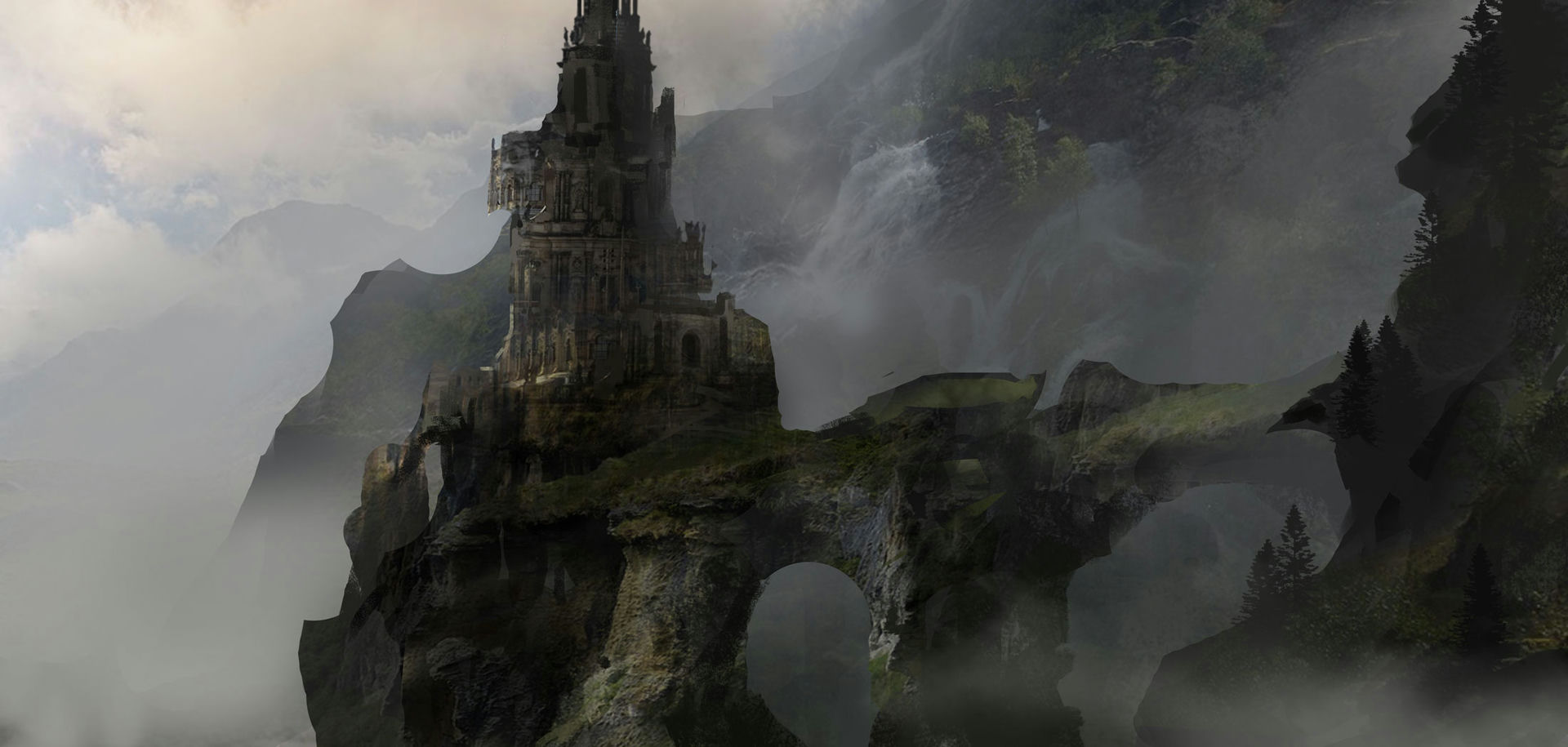 Castle & Cloudy Sky