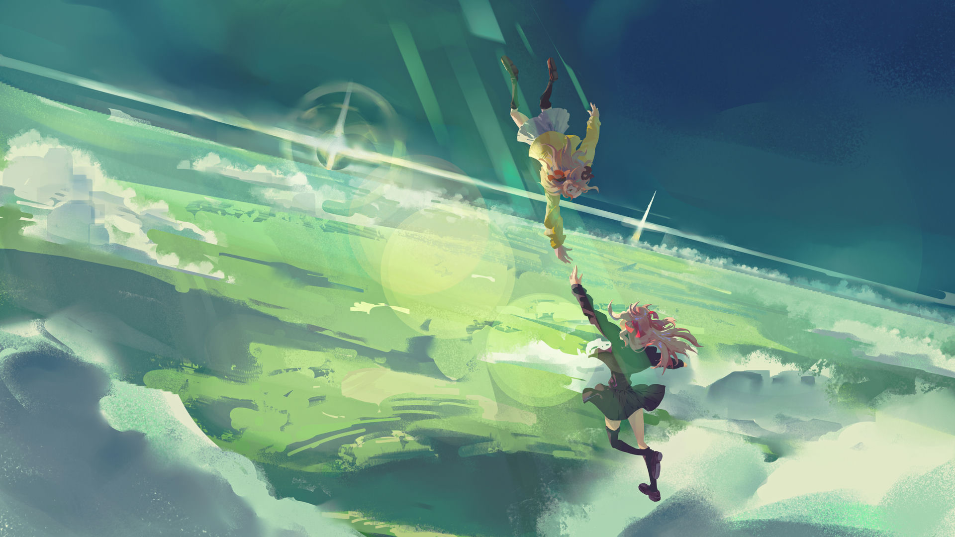 2Girls & Above Clouds