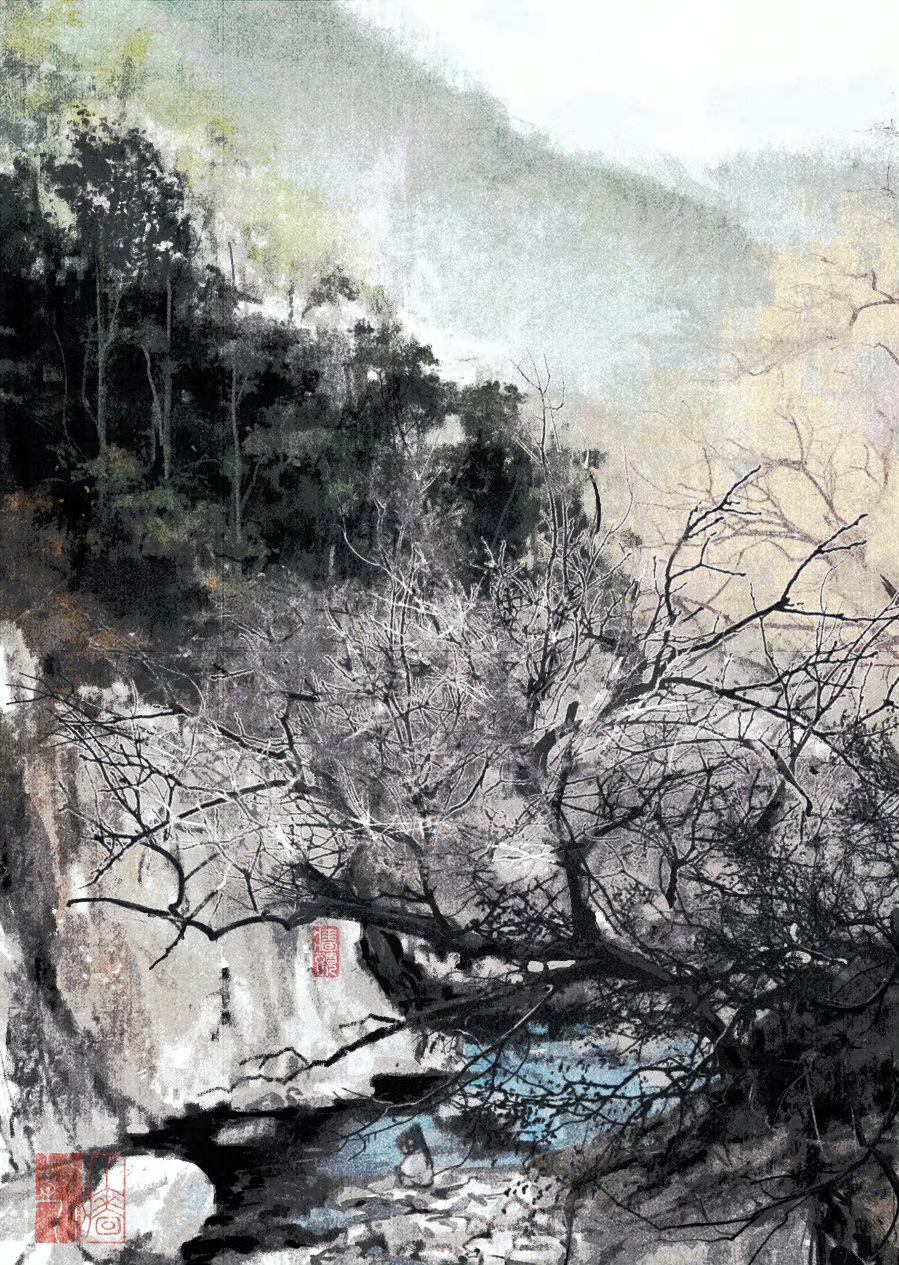 1Boy & Bare Tree