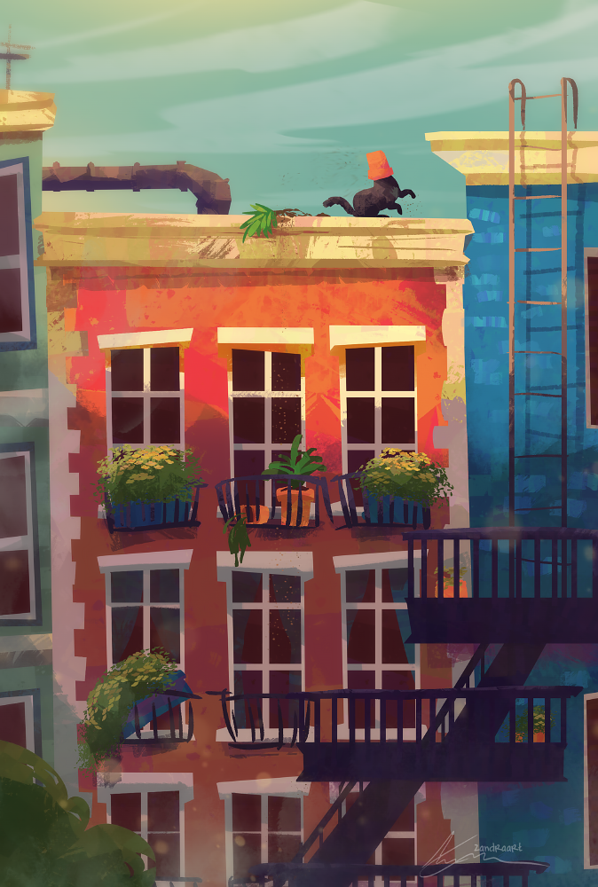 Balcony & Bush
