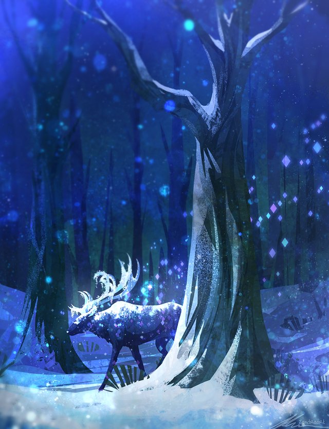 Animal & Bare Tree