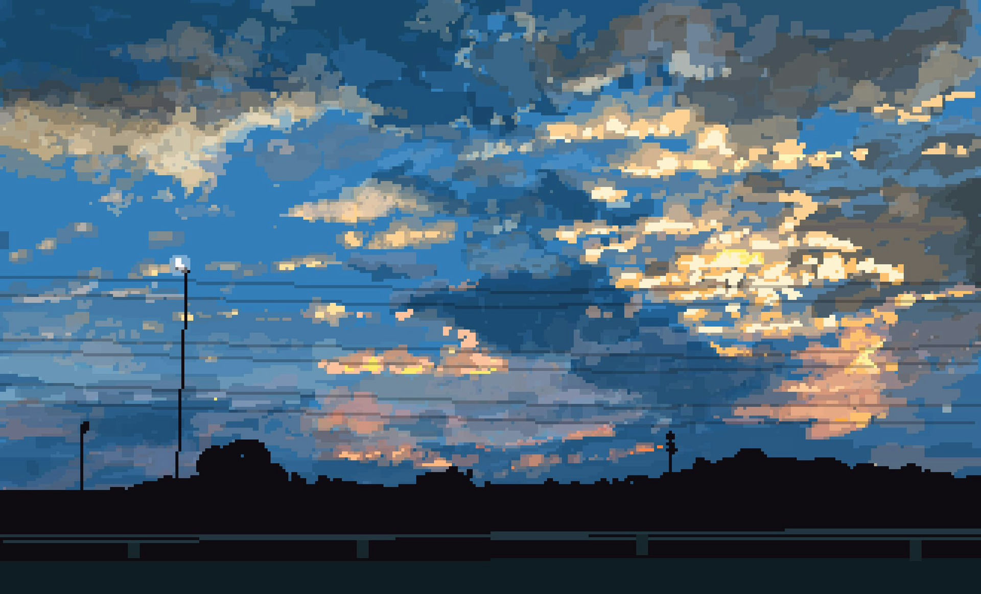 Alarm Siren & Cloudy Sky