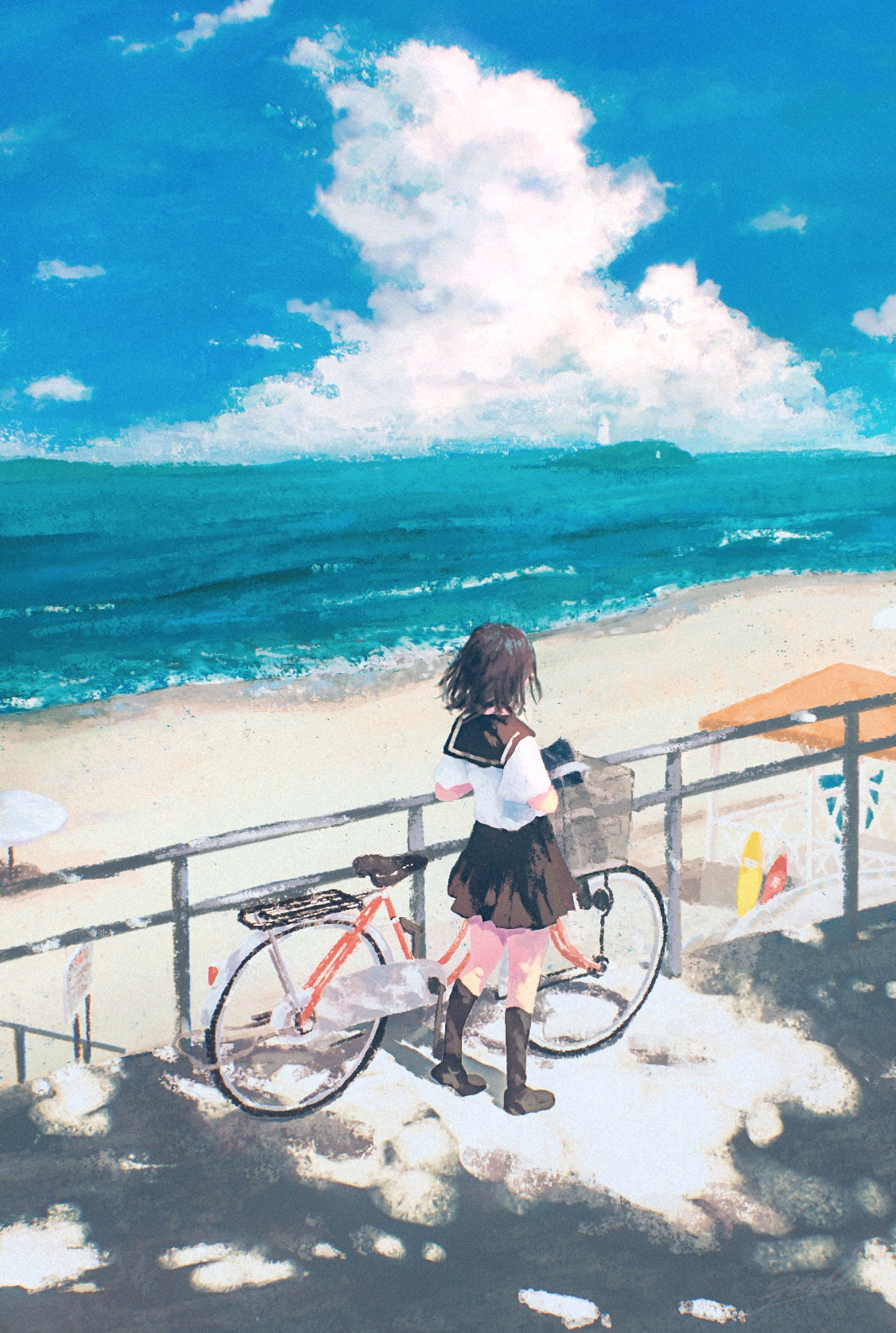 1Girl & Beach