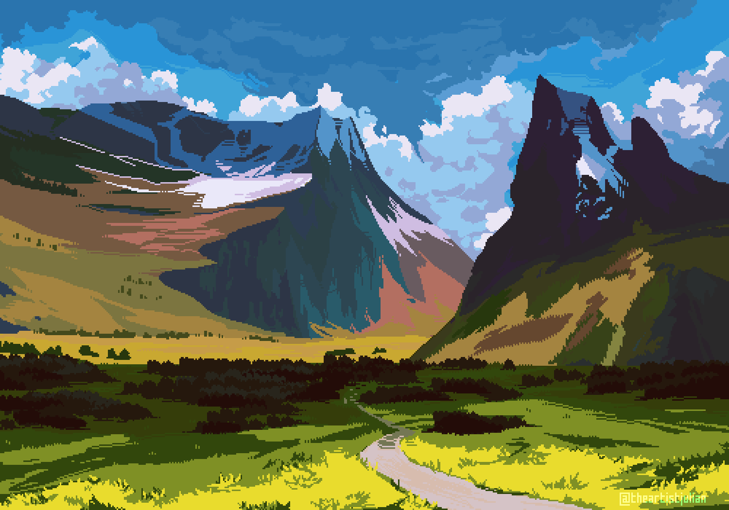 Blue Sky & Cloudy Sky