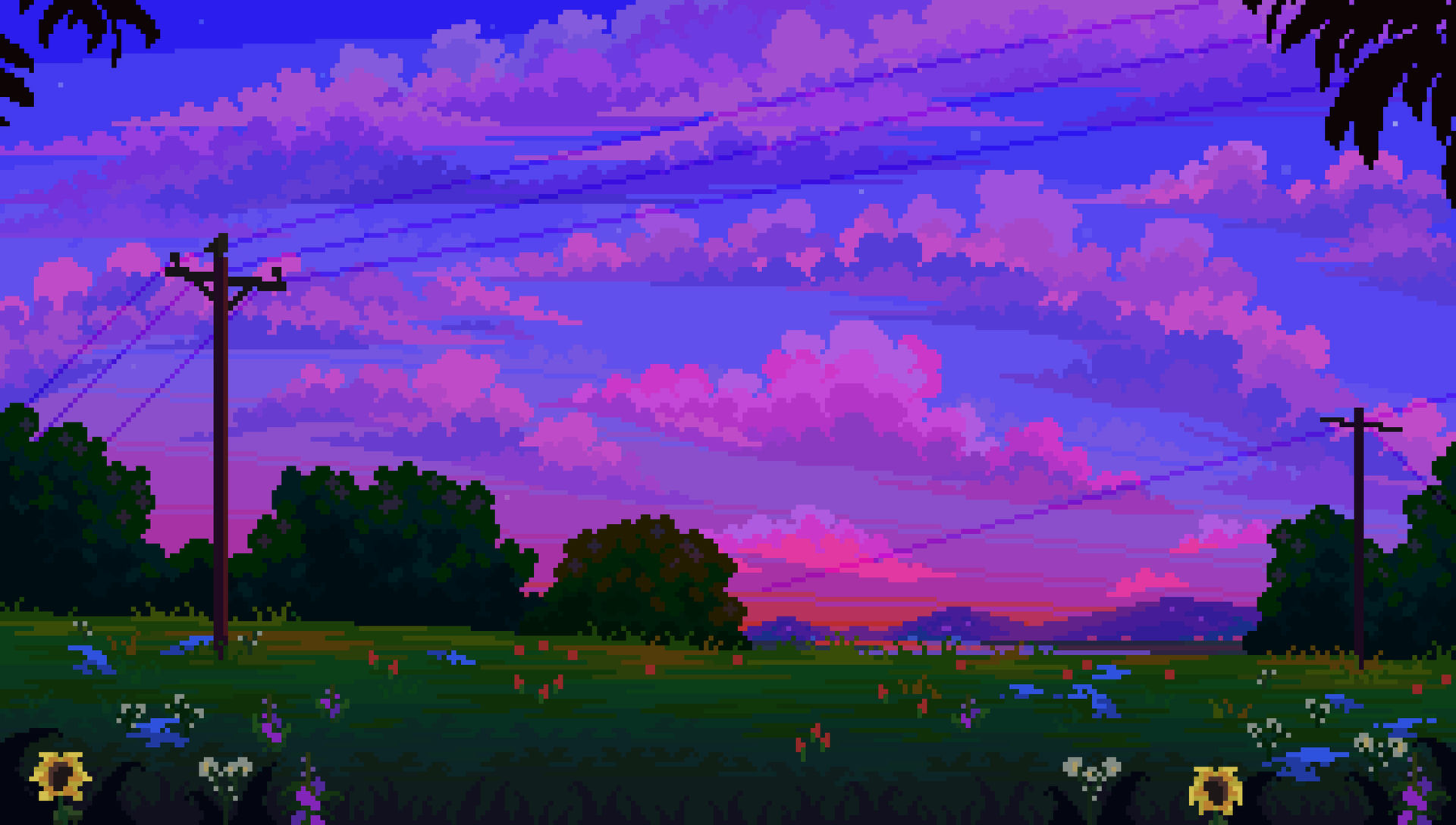 Bush & Cloudy Sky