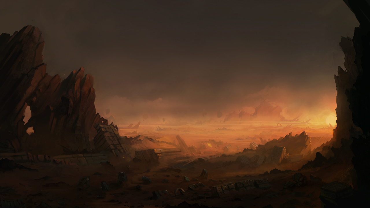 Cloudy Sky & Desert