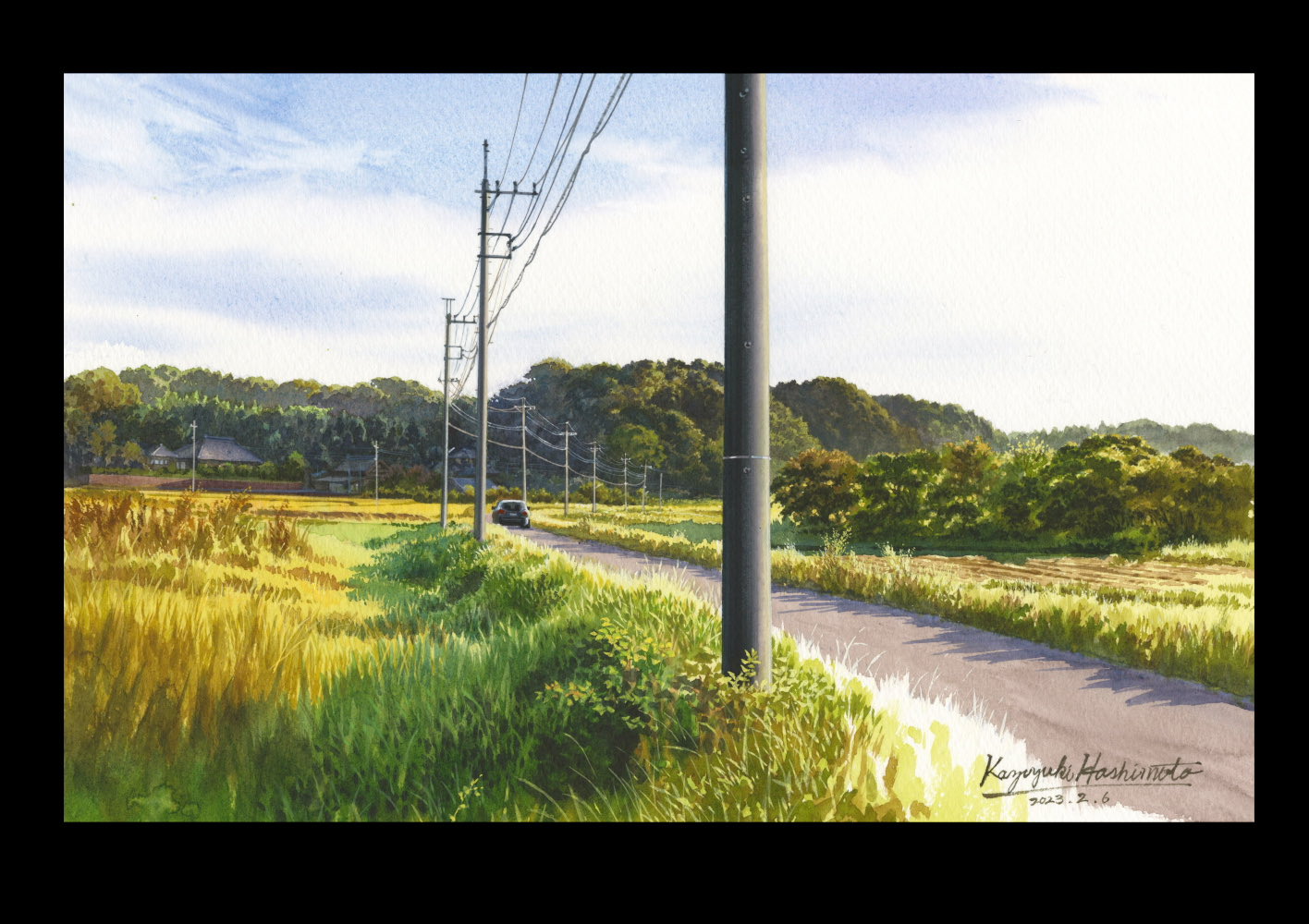 Black Border & Blue Sky