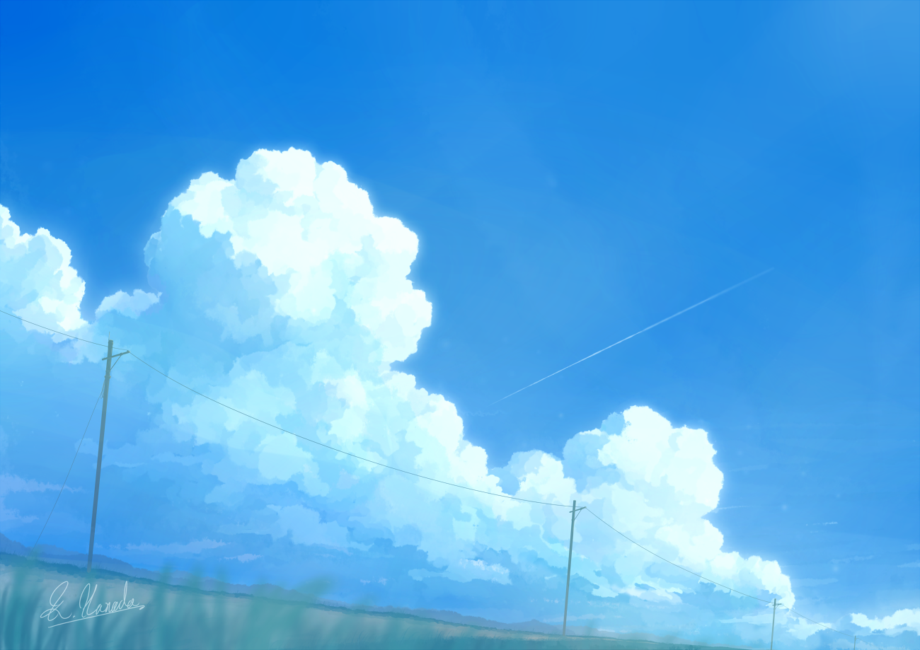 Blue Sky & Contrail