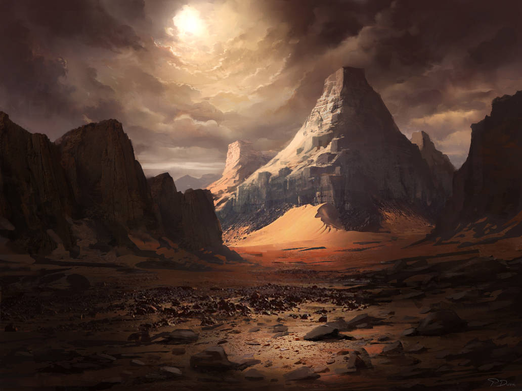 Cloudy Sky & Desert