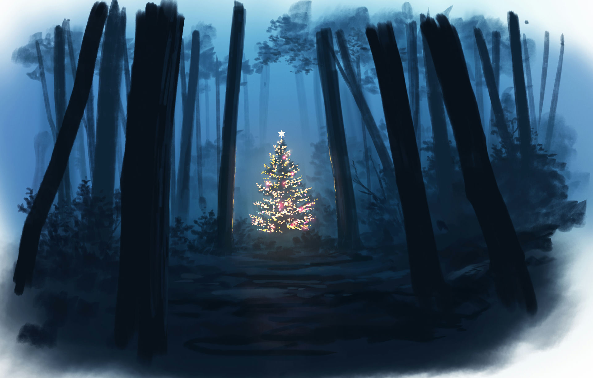 Christmas Tree & Dark