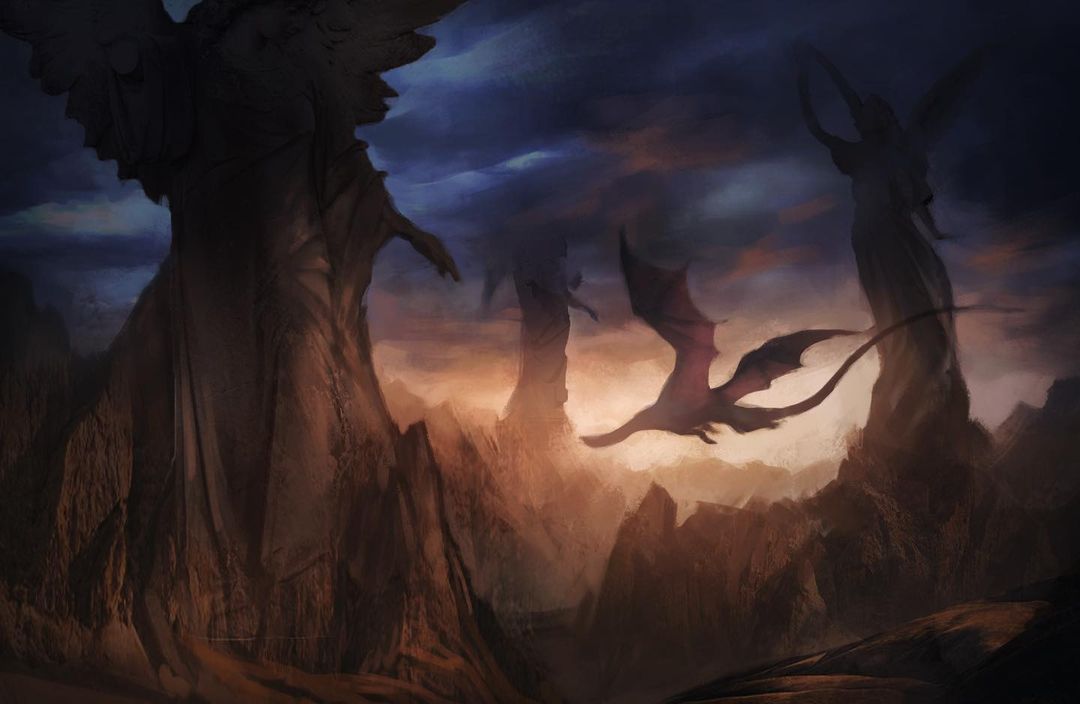 Cloudy Sky & Dragon