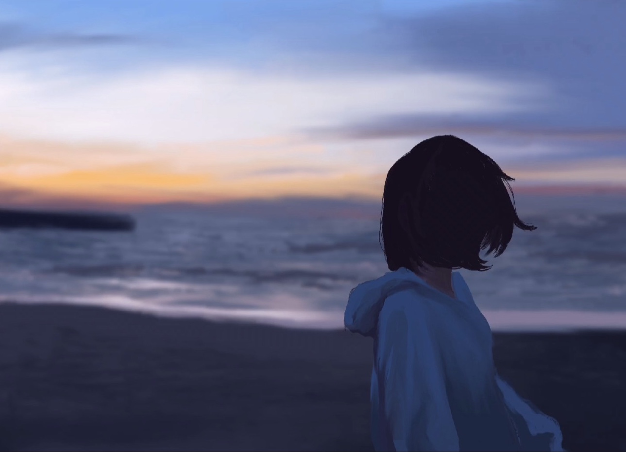 1Girl & Beach