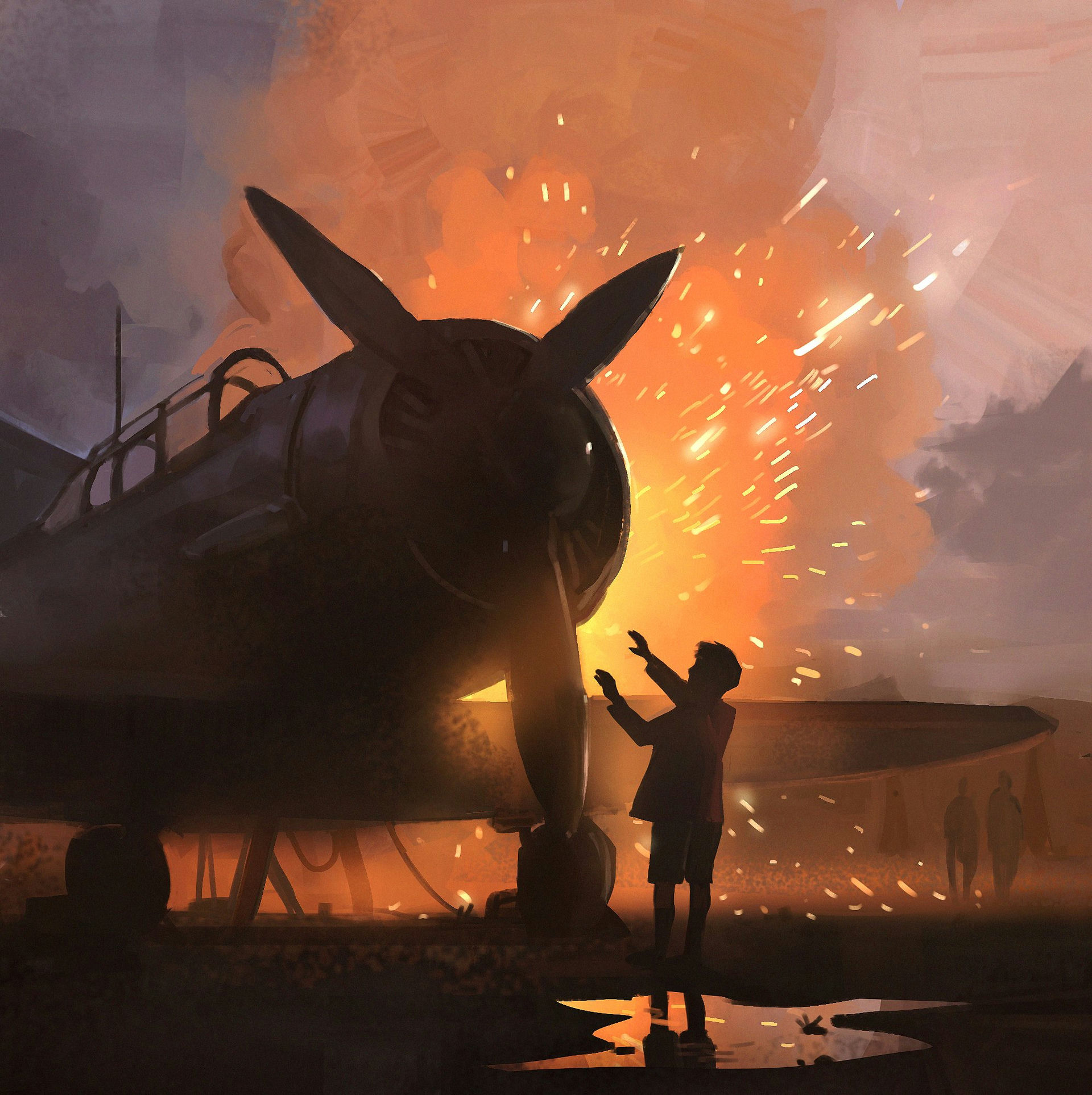 1Boy & Aircraft